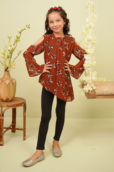 Printed Chiffon Top