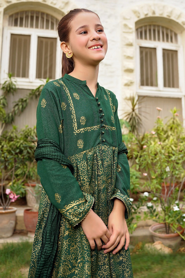 Cotton Karandi Printed 3 Pc Suit - Wear Ochre