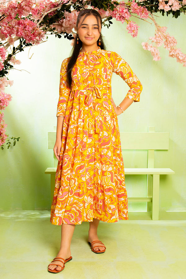 Printed Georgette Dress