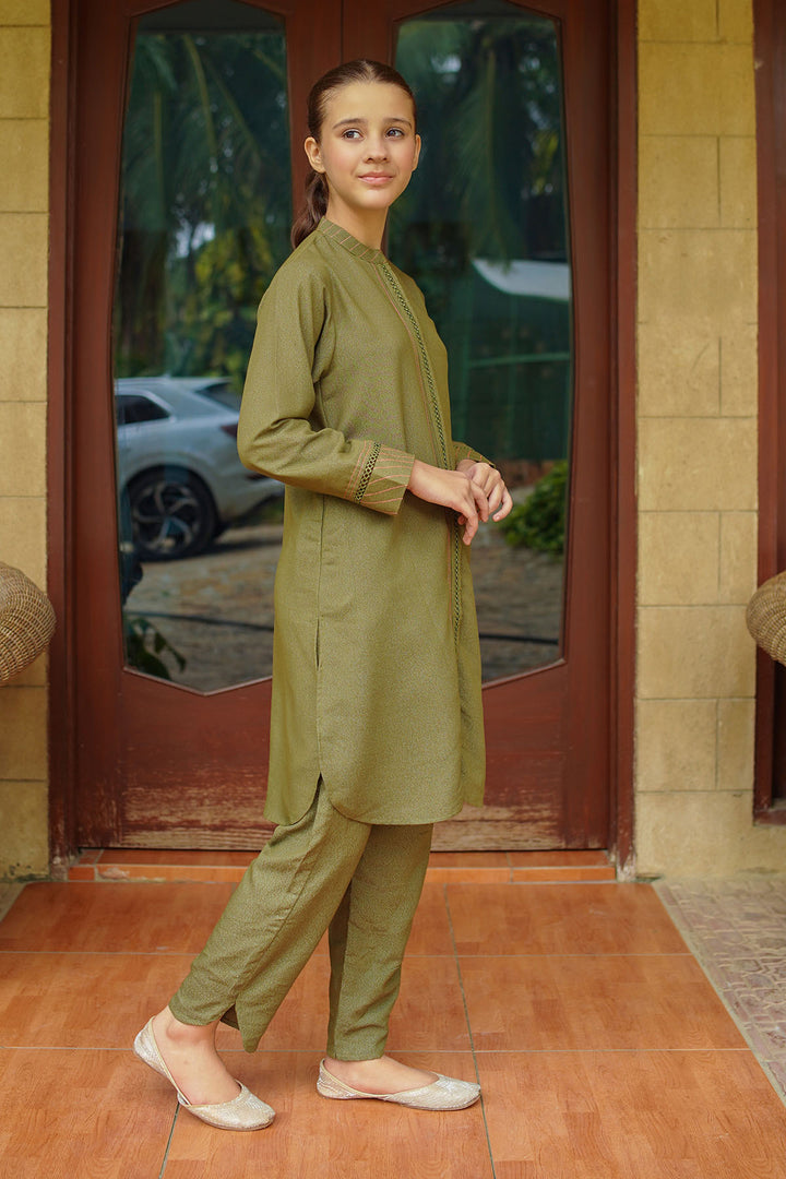 Cotton Karandi 2 Pc Suit - Wear Ochre