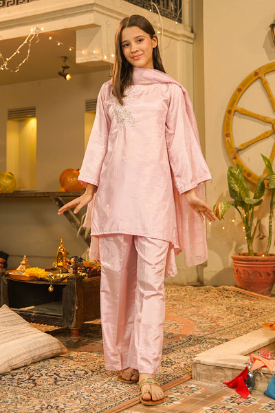 Cotton Silk Hand Adda Work 3 Pc Suit