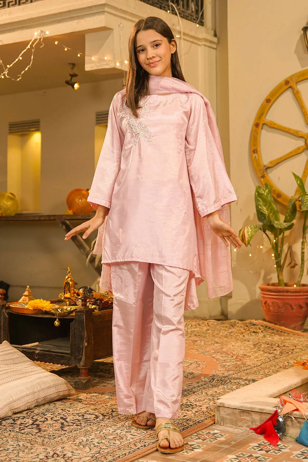 Best Cotton Silk Hand Adda Work 3 Pc Suit - Wear Ochre -