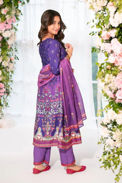 Best Herringbone Digital Printed 3 Pc Suit - Wear Ochre -