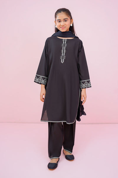 Cotton Embroidered 3 Pc Suit