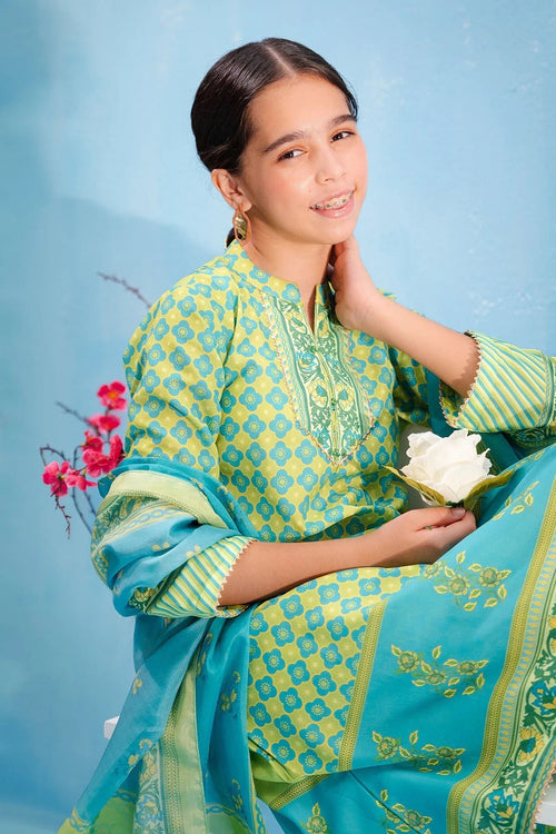 Best Swiss Lawn Digital Printed 3 Pc Suit - Wear Ochre -