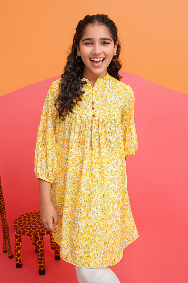 Printed Georgette Top - Wear Ochre