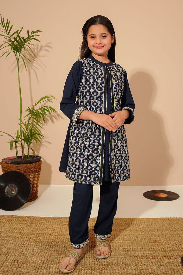 Cotton Embroidered 2 Pc Suit