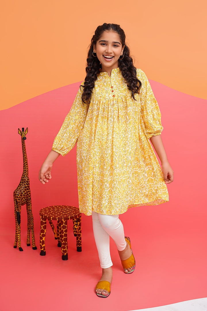 Printed Georgette Top - Wear Ochre