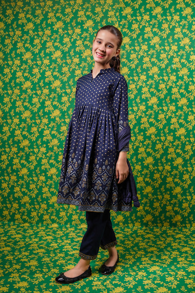 Cotton Printed 3 Pc Suit
