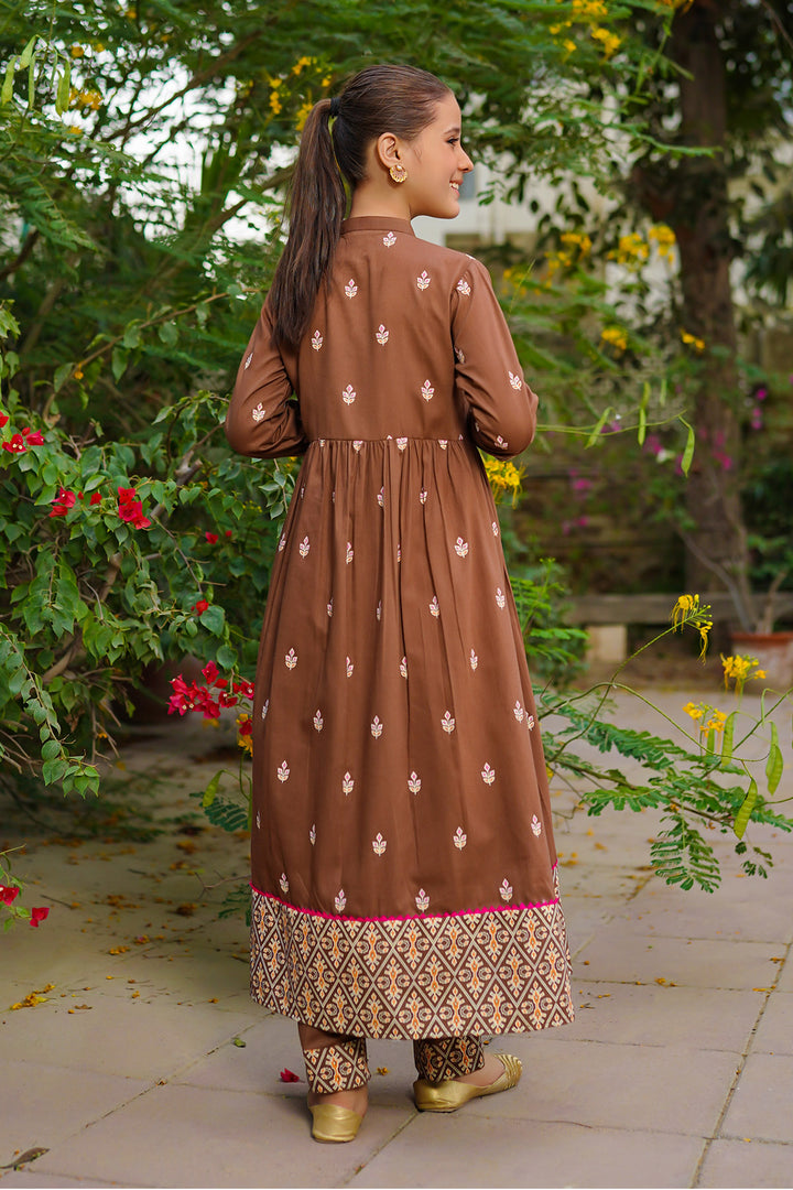 Cotton Printed 2 Pc Suits - Wear Ochre
