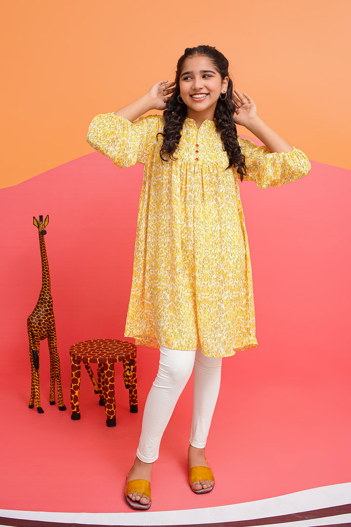 Printed Georgette Top - Wear Ochre