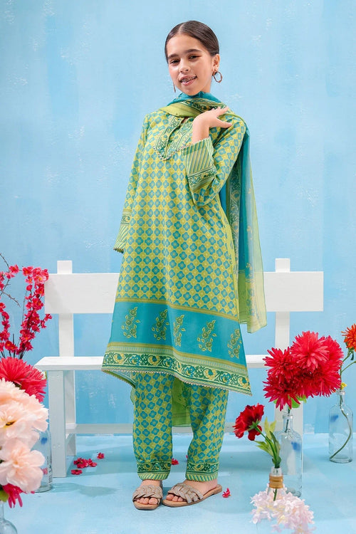 Best Swiss Lawn Digital Printed 3 Pc Suit - Wear Ochre -