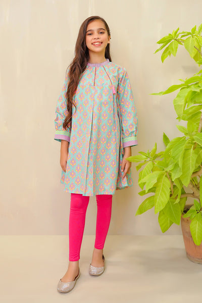 Cotton Chambray Printed Kurta