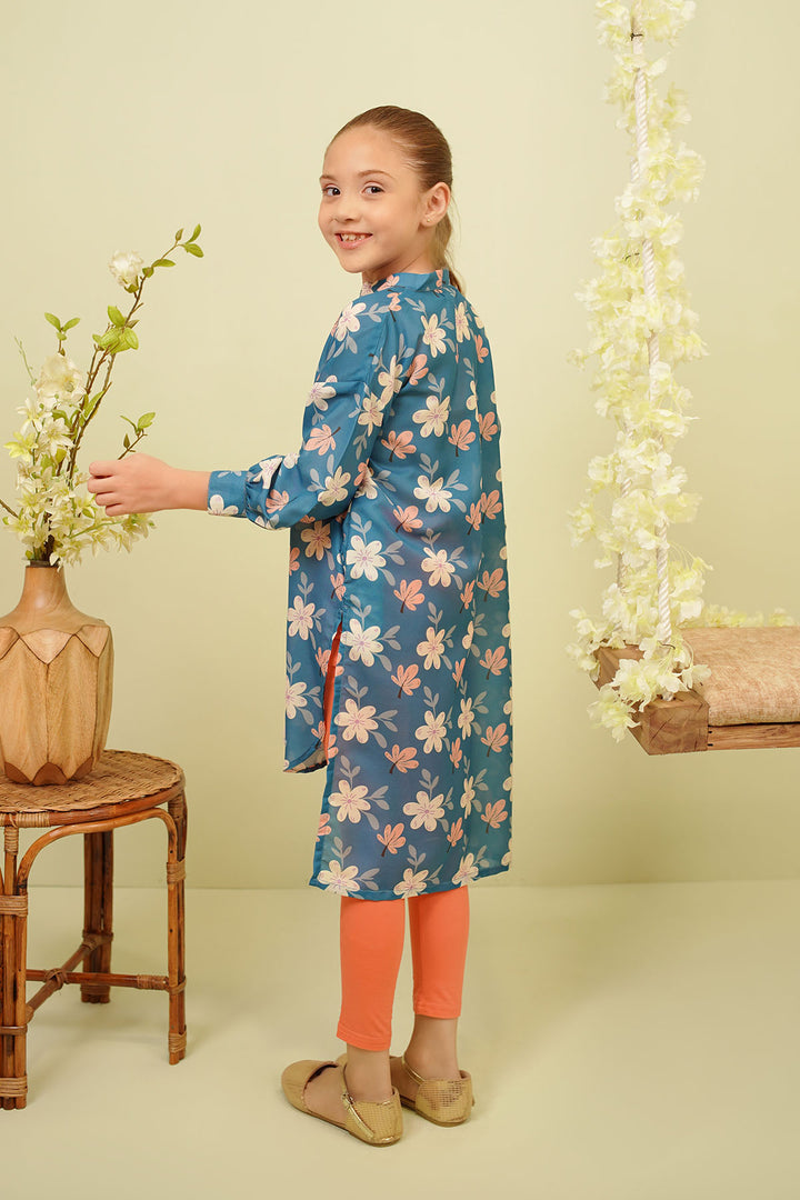 Swiss Lawn Printed Kurta - Wear Ochre