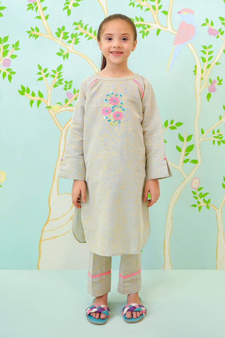 Khaddar Embroidered 2 Pc Suit - Wear Ochre
