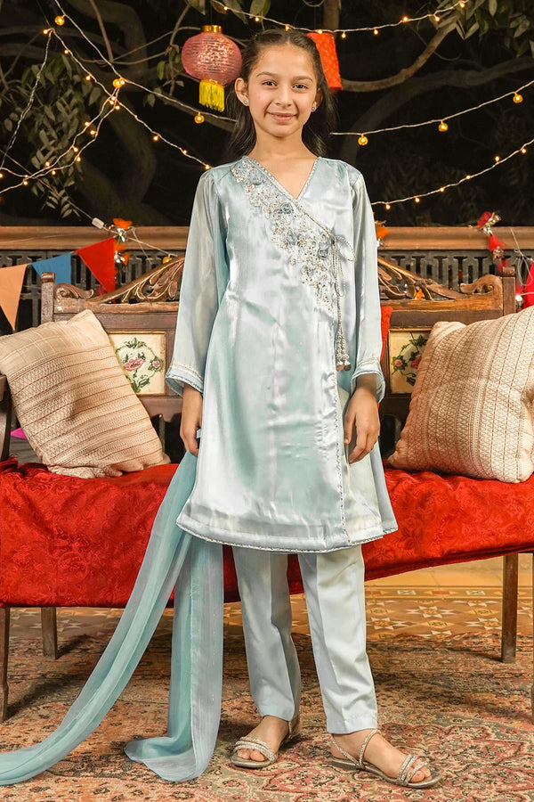 Best Korean Silk Hand Adda Work 3 Pc Suit - Wear Ochre -