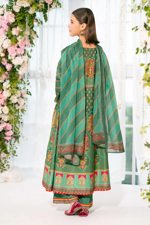 Best Herringbone Digital Printed 3 Pc Suit - Wear Ochre -