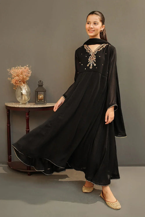 Best Chiffon Hand Adda Work 3 Pc Suit - Wear Ochre -