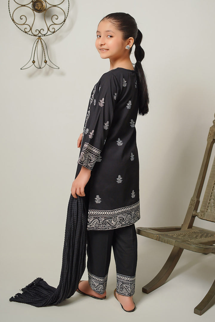 Cotton Printed 3 Pc Suit - Wear Ochre