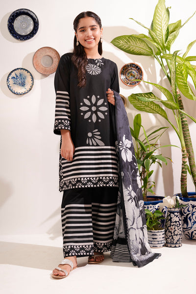 Cotton Printed 3 Pc Suit