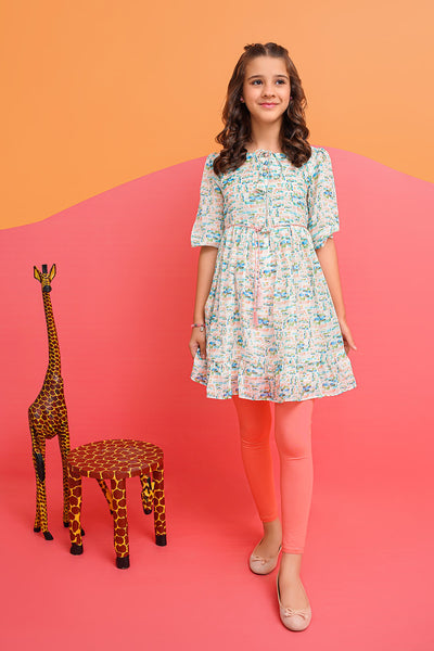 Printed Chiffon Top