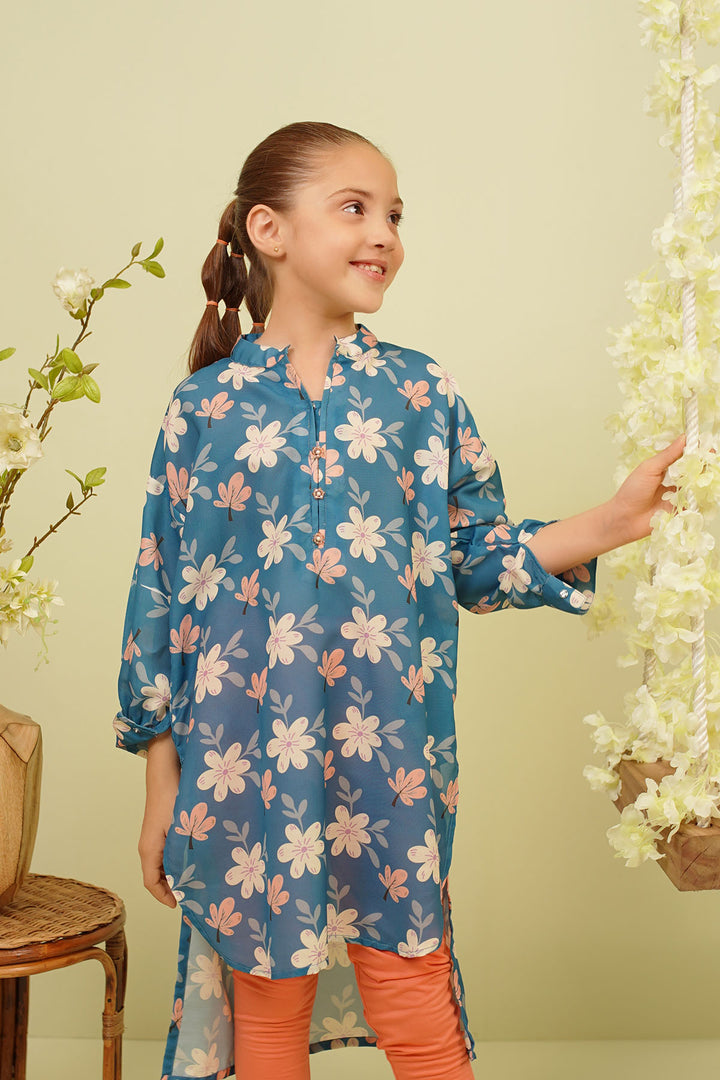 Swiss Lawn Printed Kurta - Wear Ochre