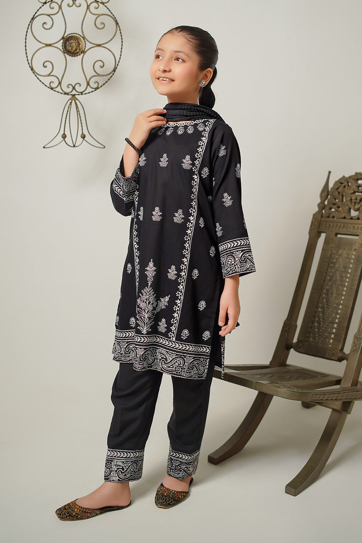 Cotton Printed 3 Pc Suit - Wear Ochre