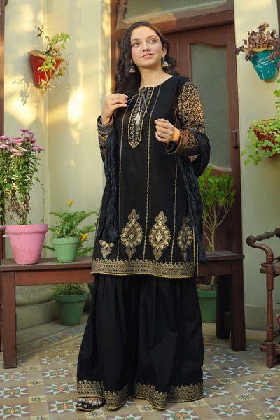 Cotton Printed 3 Pc Suit