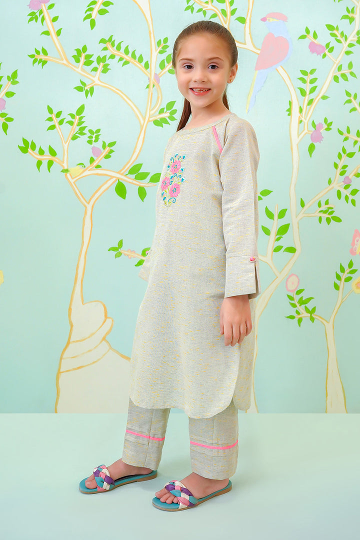 Khaddar Embroidered 2 Pc Suit - Wear Ochre