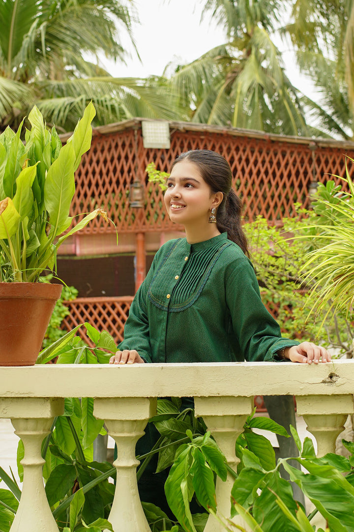 Cotton Karandi 2 Pc Suit - Wear Ochre