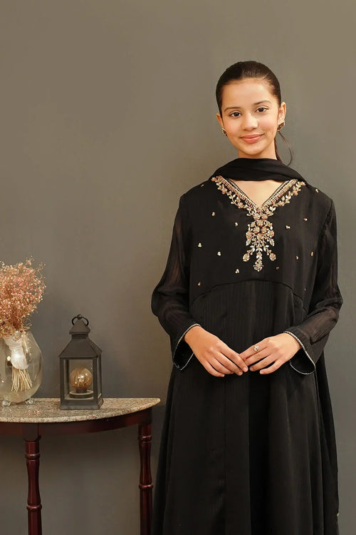 Best Chiffon Hand Adda Work 3 Pc Suit - Wear Ochre -
