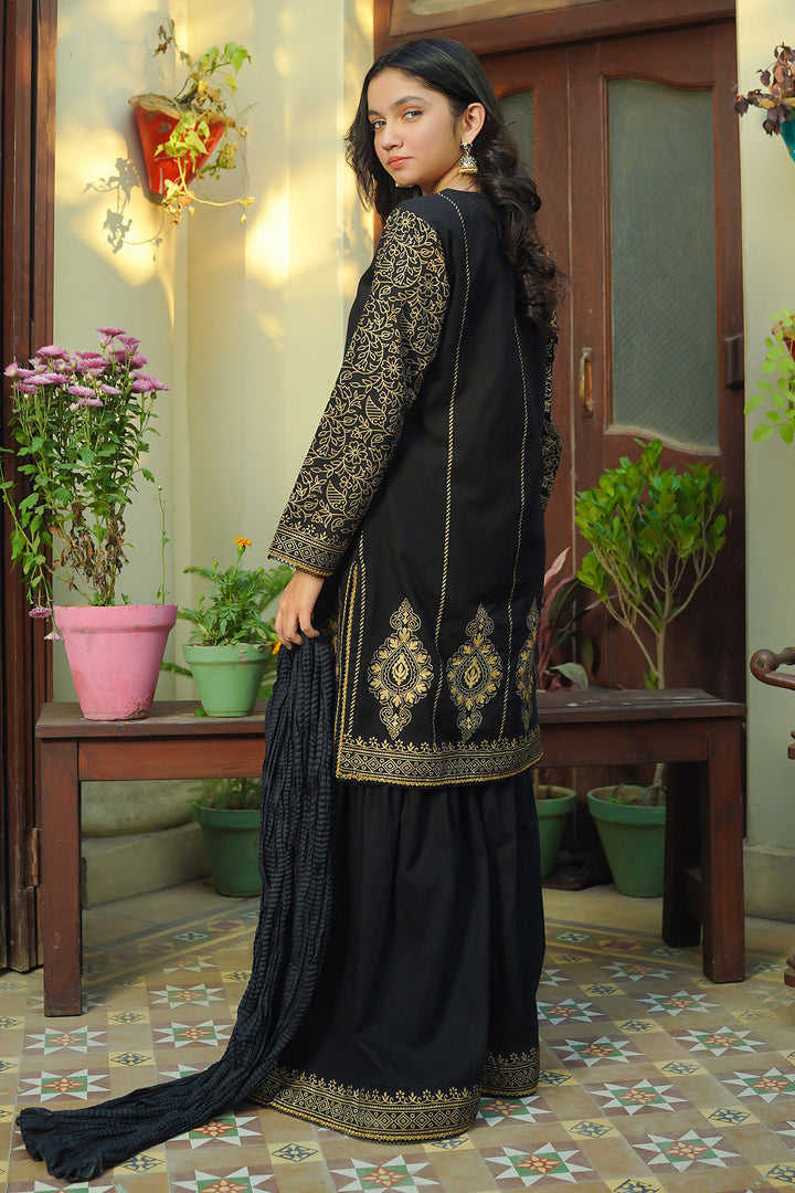 Cotton Printed 3 Pc Suit - Wear Ochre