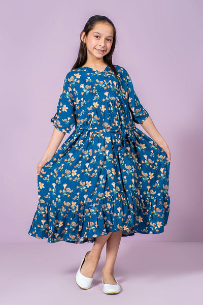 Boski Linen Printed Dress