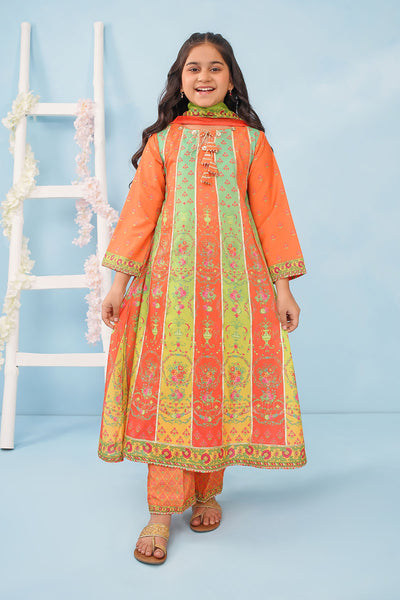 Poly Lawn Digital Printed 3 Pc Suit