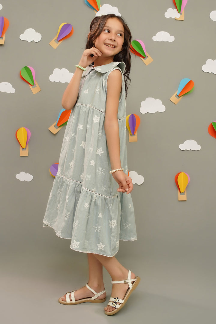 Printed Chambray Dress - Wear Ochre