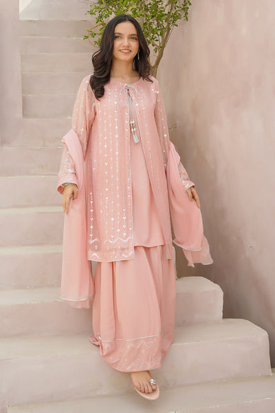 Chiffon Embroidered 3 Pc Suit