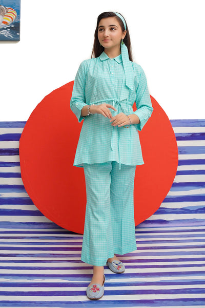 Chequered Cotton 2 Pc Suit
