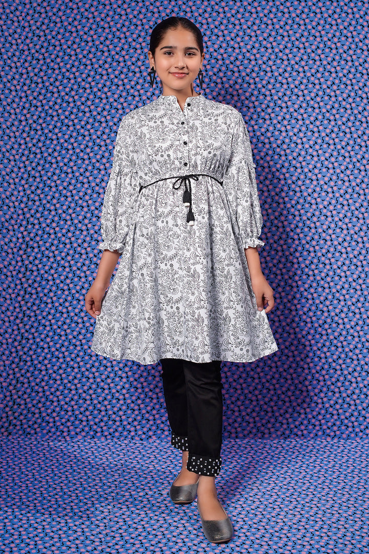 Malai Crepe Digital Printed Top - Wear Ochre