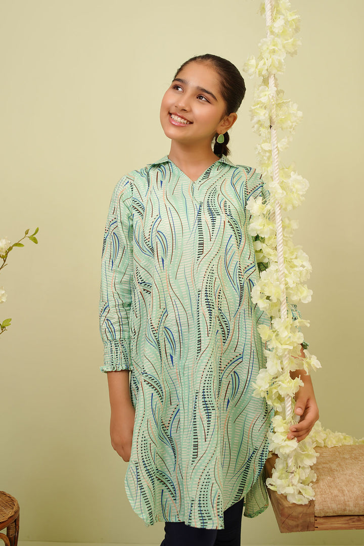 Lawn Printed Kurta - Wear Ochre