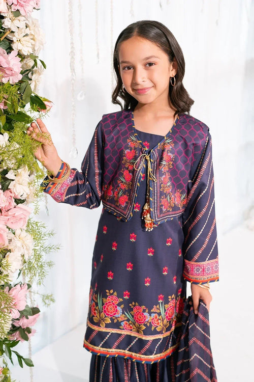 Best Herringbone Digital Printed 3 Pc Suit - Wear Ochre -
