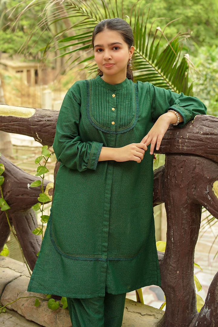 Cotton Karandi 2 Pc Suit - Wear Ochre