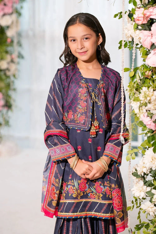 Best Herringbone Digital Printed 3 Pc Suit - Wear Ochre -