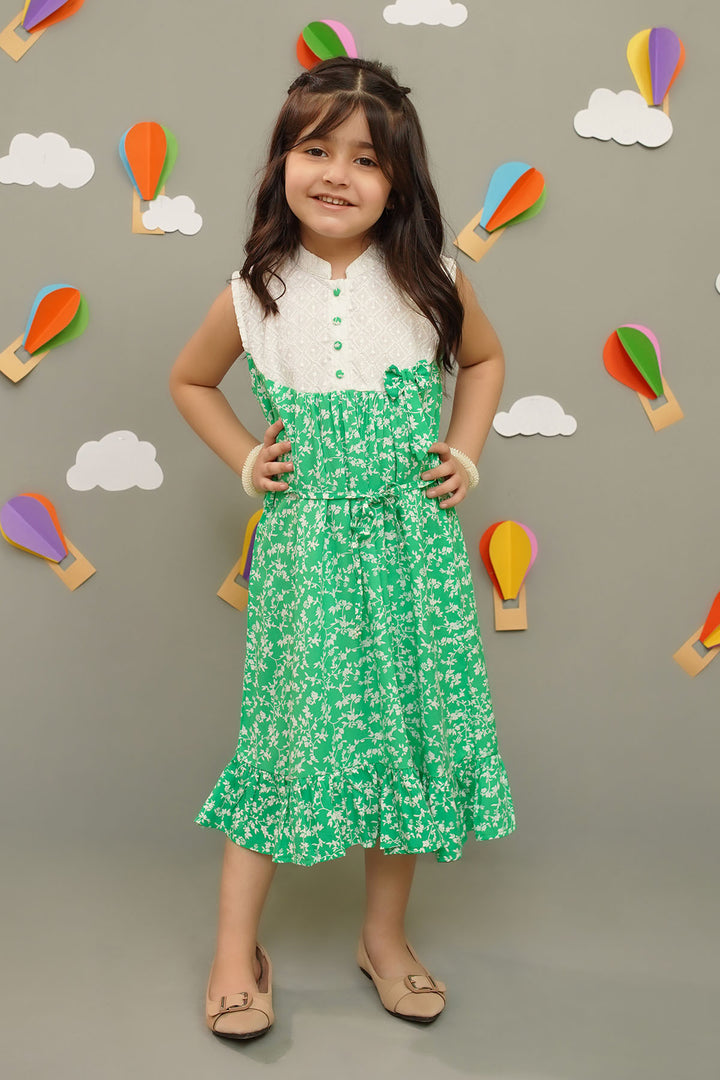 Printed Boski Linen Dress - Wear Ochre