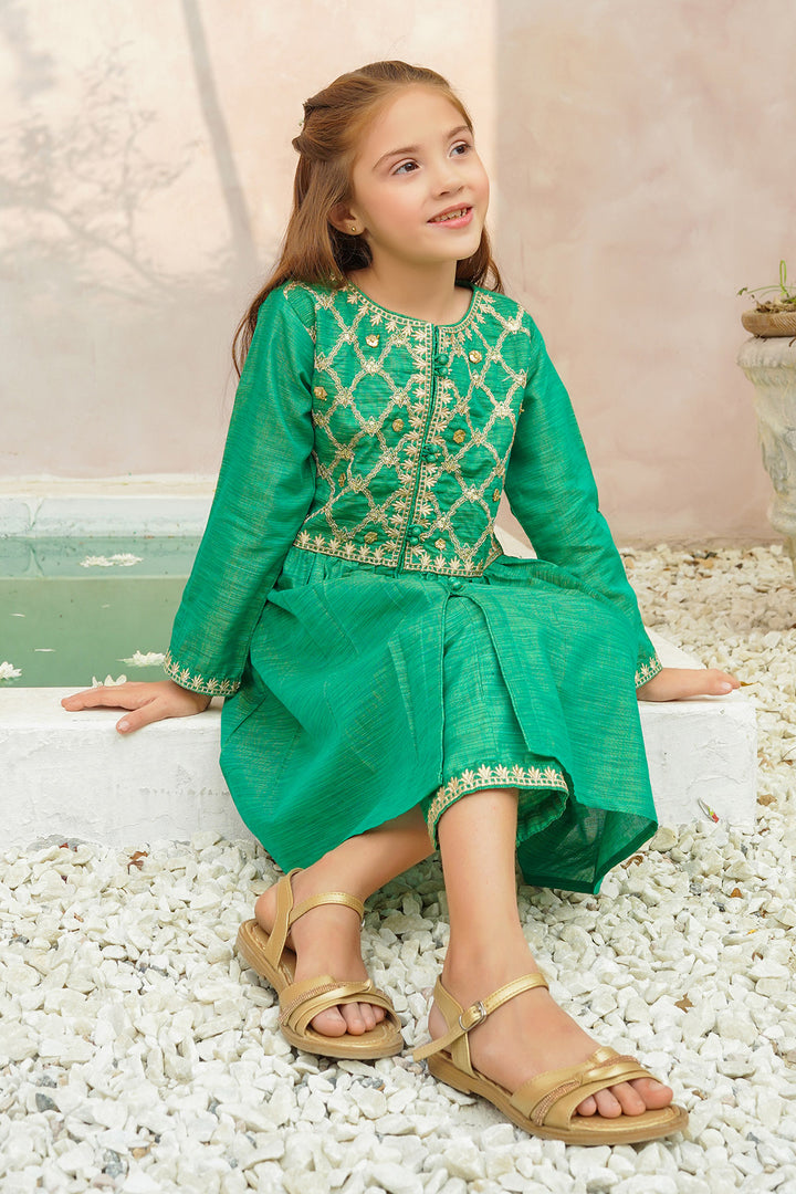 Multi Yarn Cotton Hand Adda Work 3 Pc Suit - Wear Ochre