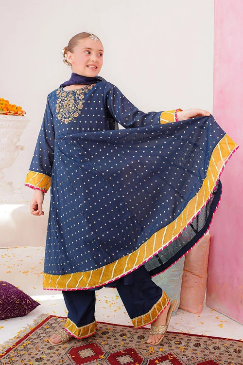 Best Cotton Jacquard Hand Adda Work 3 Pc Suit - Wear Ochre -