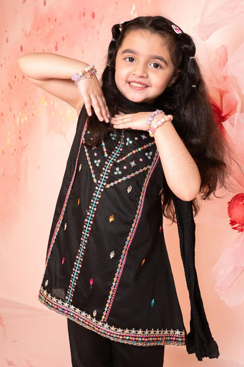 Best Cotton Embroidered 3 Pc Suit - Wear Ochre -