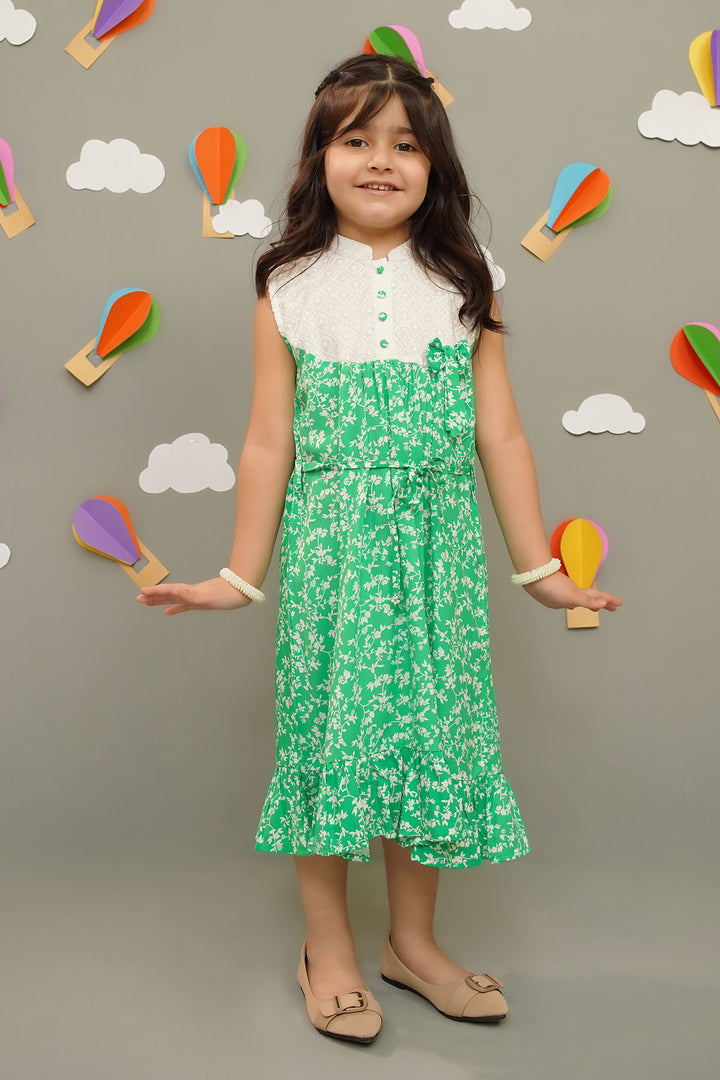 Printed Boski Linen Dress - Wear Ochre
