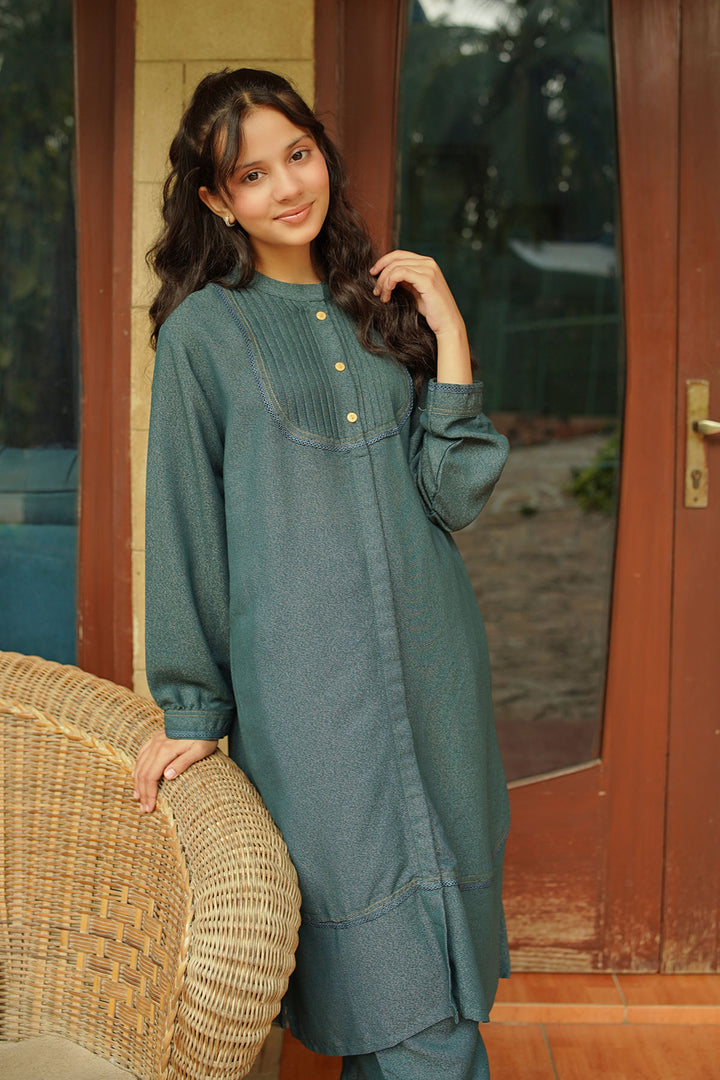 Cotton Karandi 2 Pc Suit - Wear Ochre