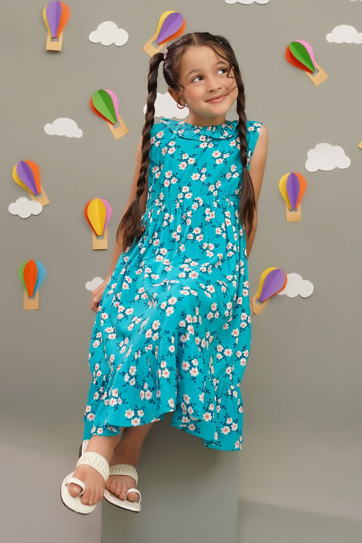 Printed Boski Linen Dress - Wear Ochre
