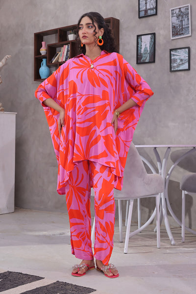 Printed Silk Women's 2 Pc Suit